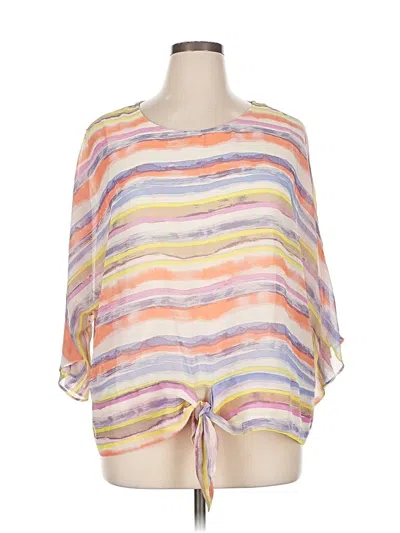 Pre-owned Melissa Paige 3/4 Sleeve Blouse In Orange
