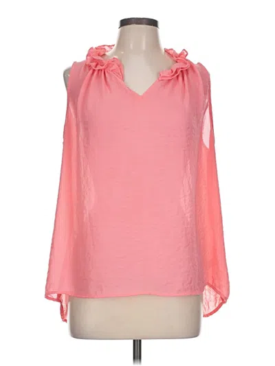 Pre-owned Melissa Paige 3/4 Sleeve Blouse In Pink