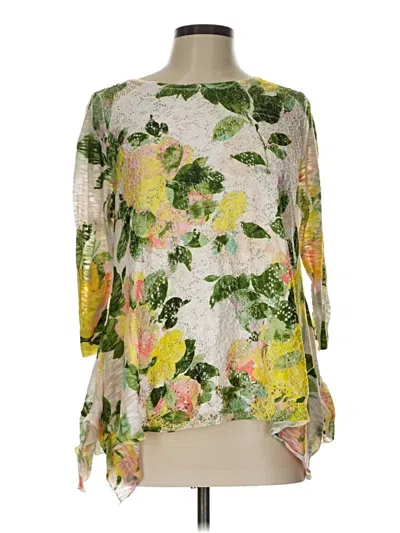 Pre-owned Melissa Paige 3/4 Sleeve Blouse In Yellow