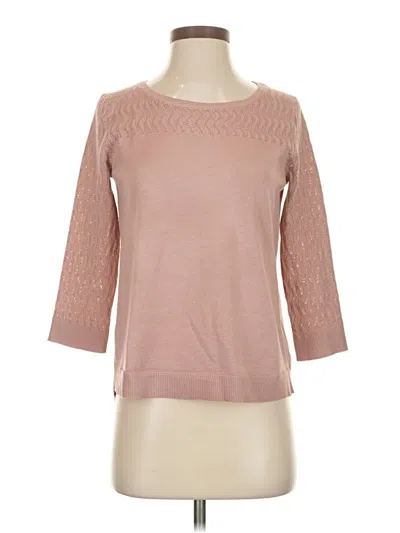 Melissa Paige 3/4 Sleeve Top Pink Boatneck Tops