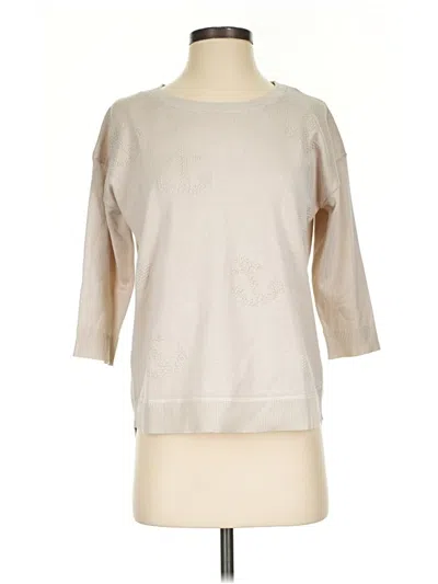 Pre-owned Melissa Paige 3/4 Sleeve T-shirt In Tan