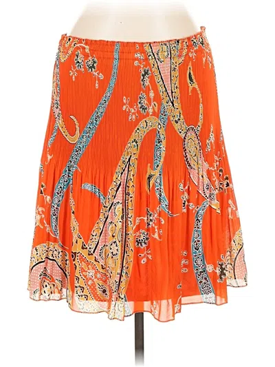 Pre-owned Melissa Paige Casual Skirt In Orange