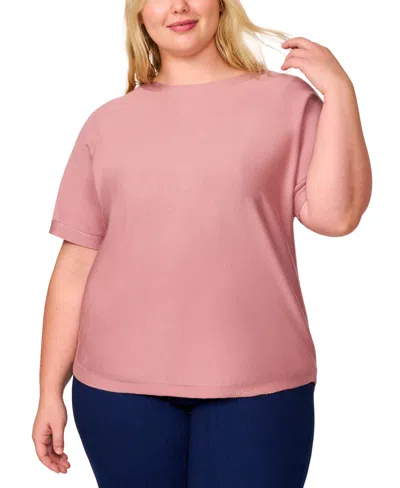 MELISSA PAIGE PLUS SIZE BUTTON-BACK DOLMAN-SLEEVE SWEATER, EXCLUSIVELY AT MACY'S