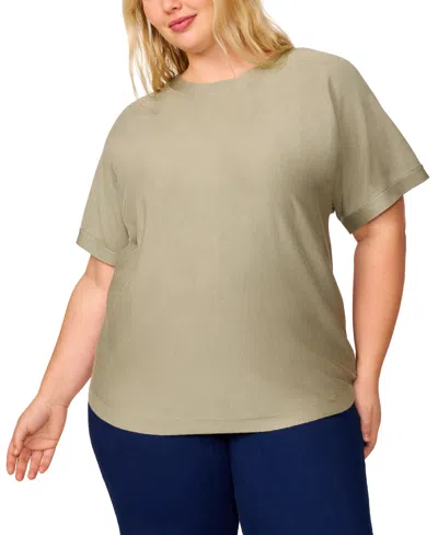 MELISSA PAIGE PLUS SIZE BUTTON-BACK DOLMAN-SLEEVE SWEATER, EXCLUSIVELY AT MACY'S