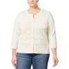 Melissa Paige Plus Womens Striped Knit Cardigan Sweater In Multi