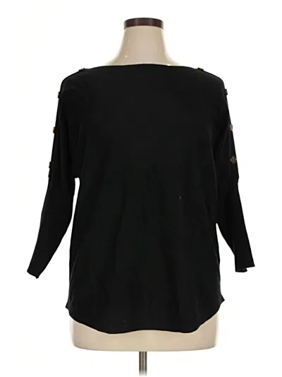 Pre-owned Melissa Paige Pullover Sweater In Black