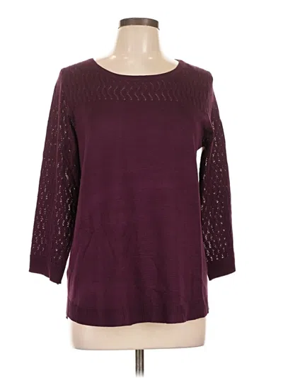 Melissa Paige Pullover Sweater In Burgundy
