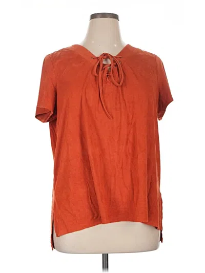 Pre-owned Melissa Paige Short Sleeve T-shirt In Orange