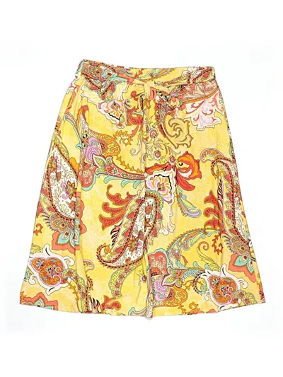 Pre-owned Melissa Paige Skort In Yellow