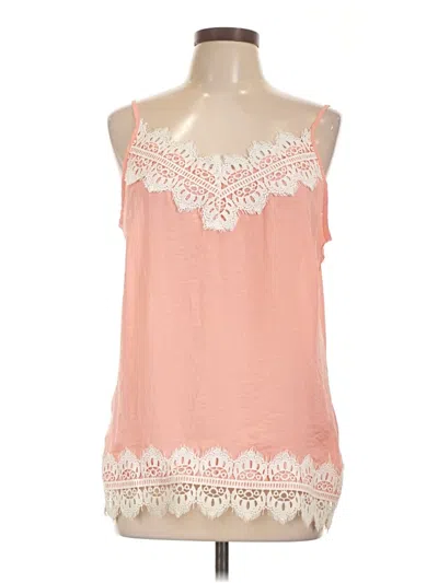 Pre-owned Melissa Paige Sleeveless Blouse In Pink