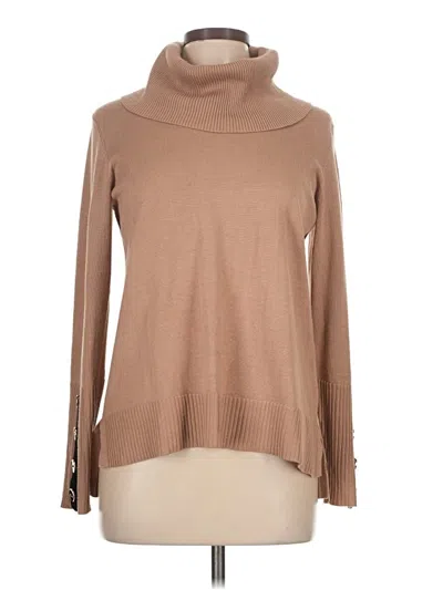 Pre-owned Melissa Paige Turtleneck Sweater In Tan