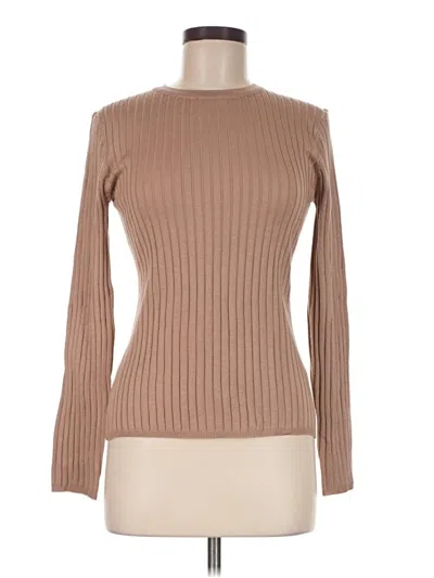 Pre-owned Melissa Paige Turtleneck Sweater In Tan