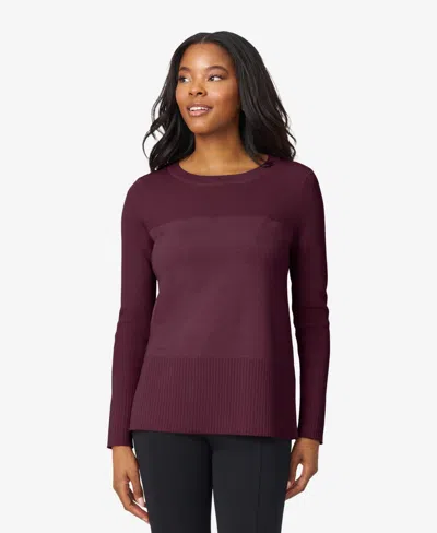 MELISSA PAIGE WOMEN'S BOAT NECK RIBBED SWEATER, MACY'S EXCLUSIVE