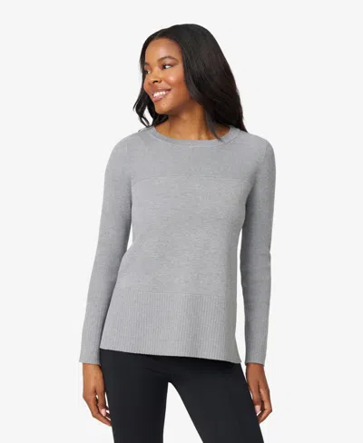 Melissa Paige Women's Boat Neck Ribbed Sweater, Macy's Exclusive In Gray