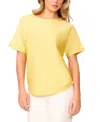 Melissa Paige Plus Womens Striped Knit Cardigan Sweater In Pineapple Slice