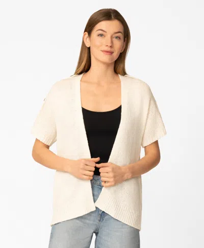 Melissa Paige Women's Button Shoulder Cardigan, Macy's Exclusive In White
