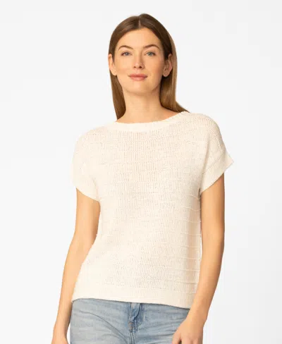 Melissa Paige Women's Textured Stripe Sweater, Macy's Exclusive In Neutral
