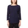 Melissa Paige Women's Dolman-sleeve Wavy-ribbed Sweater In Blue