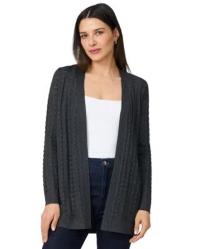 Melissa Paige Womens Pointelle Open Front Cardigan Pxs Xl In Pink