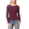 Melissa Paige Womens Ribbed Scoop Neck Pullover Sweater In Multi