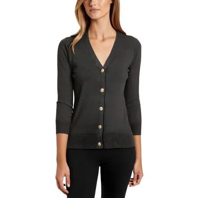 Melissa Paige Womens Ribbed Trim Knit Cardigan Sweater