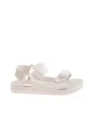 MELISSA PAPETE + RIDER AD SANDALS IN WHITE