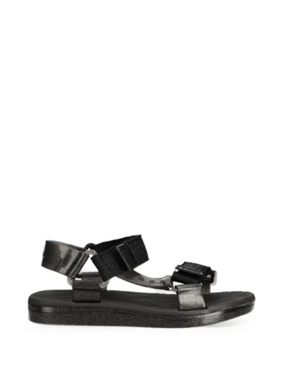 Melissa Papete + Rider Good Times Ad Glitter-effect Touch-strap Sandals In Multi