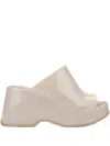 Melissa Patty Peep-toe Platform Sandals In Neutral
