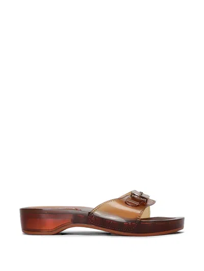 Melissa Pescura Buckle-fastening Sandals In Brown