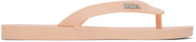 Melissa Pink Sun Long Beach Flip Flops In Aj700 Pink