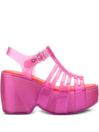 Melissa Platform Cage Sandals In Pink