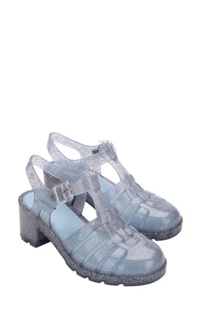 Melissa Posession Ankle Strap Fisherman Sandal In Clear Glitter