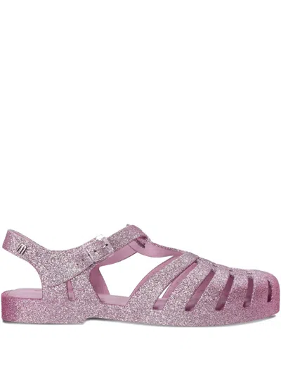 Melissa Sandalen Im Glitter-look In Pink