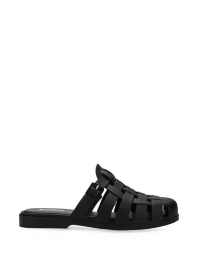 Melissa Possession Flat Mules In Black