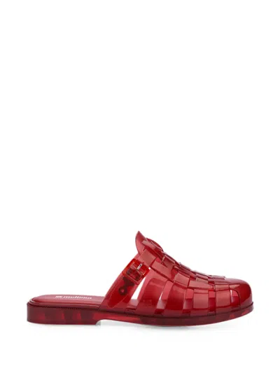 Melissa Possession Flat Mules In Red