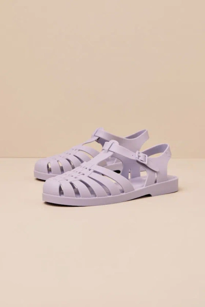 Melissa Possession Grey Matte Jelly Strappy Buckle Sandals