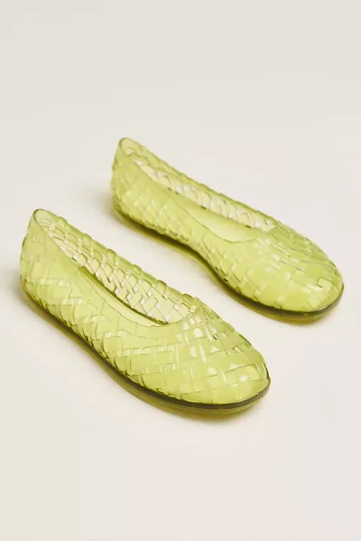Melissa Possession Jelly Ballet Flats In Green