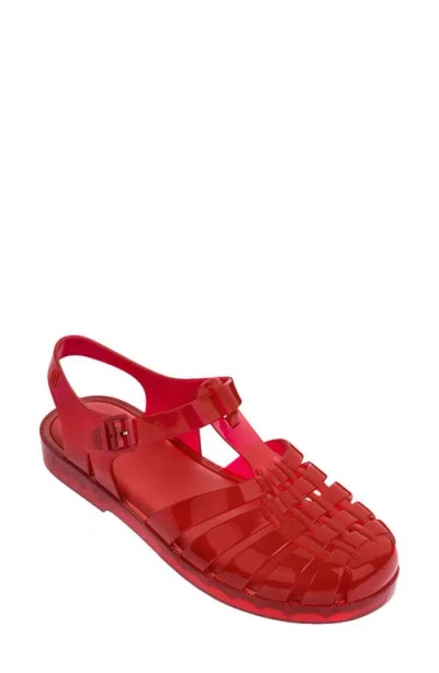 Melissa Possession Jelly Fisherman Sandal In Red