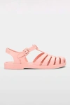 Melissa Possession Light Pink Matte Jelly Strappy Buckle Sandals In Light Pink
