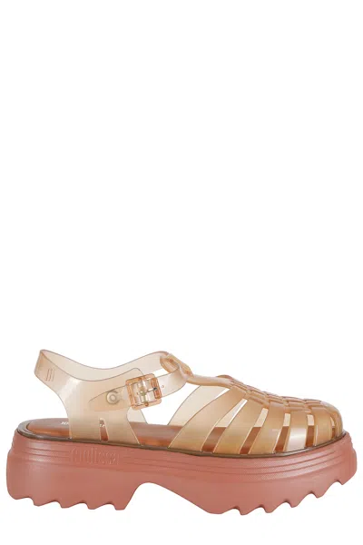 Melissa Cage Platform Sandals In Neutral