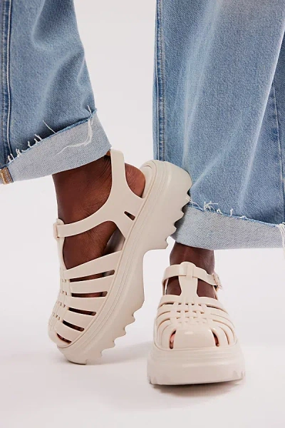 Melissa Possession Platform Fisherman Sandal In Beige, Women's At Urban Outfitters