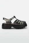 Melissa Possession Ii Fisherman-inspired Platform Sandals Women In Black/silver