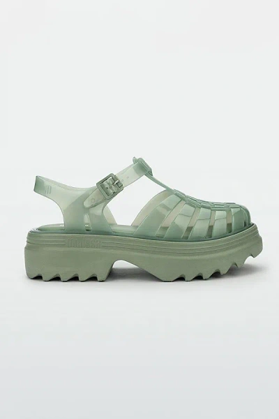 MELISSA POSSESSION PLATFORM FISHERMAN SANDAL IN GREEN, WOMEN'S AT URBAN OUTFITTERS