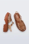 Melissa Possession Platform Fisherman Sandal In Transparent Brown, Women's At Urban Outfitters