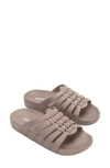 Melissa Possession Slide Sandal In Matte Beige