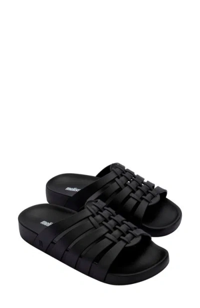 Melissa Possession Slide Sandal In Matte Black