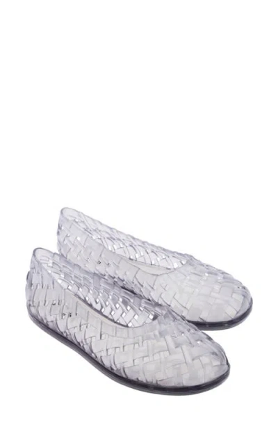 Melissa Possession Water Resistant Jelly Ballet Flat In Transparent