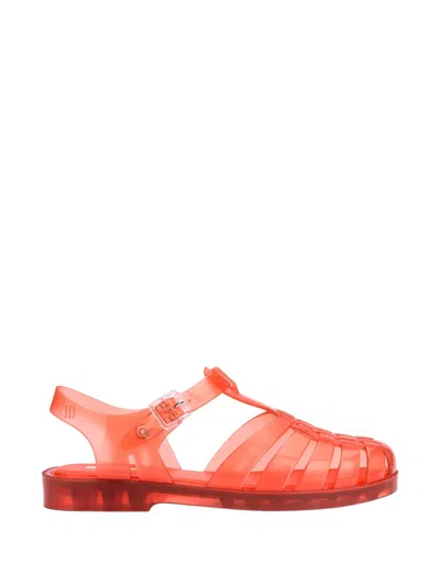Melissa Possession Woven Buckle Sandals In Red