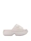 Melissa Puff Platform Slides In Neutral