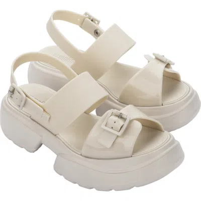 Melissa Push Slingback Platform Sandal In White